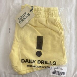 Daily Drills Lemonade Yellow Shorts
